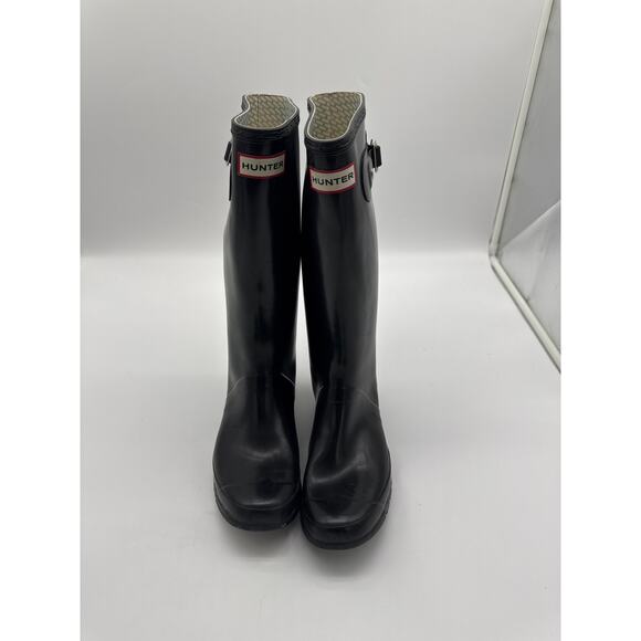 Hunter Original Women's Tall Rain Boots - Black 16’~USA SIZE 7M/8F - Picture 1 of 8